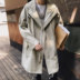 Áo gió nam mùa xuân / mùa thu 2019 mới của Hàn Quốc phiên bản Trend Medium-length Thêm Big Kích Coat Fat Loose Coat 