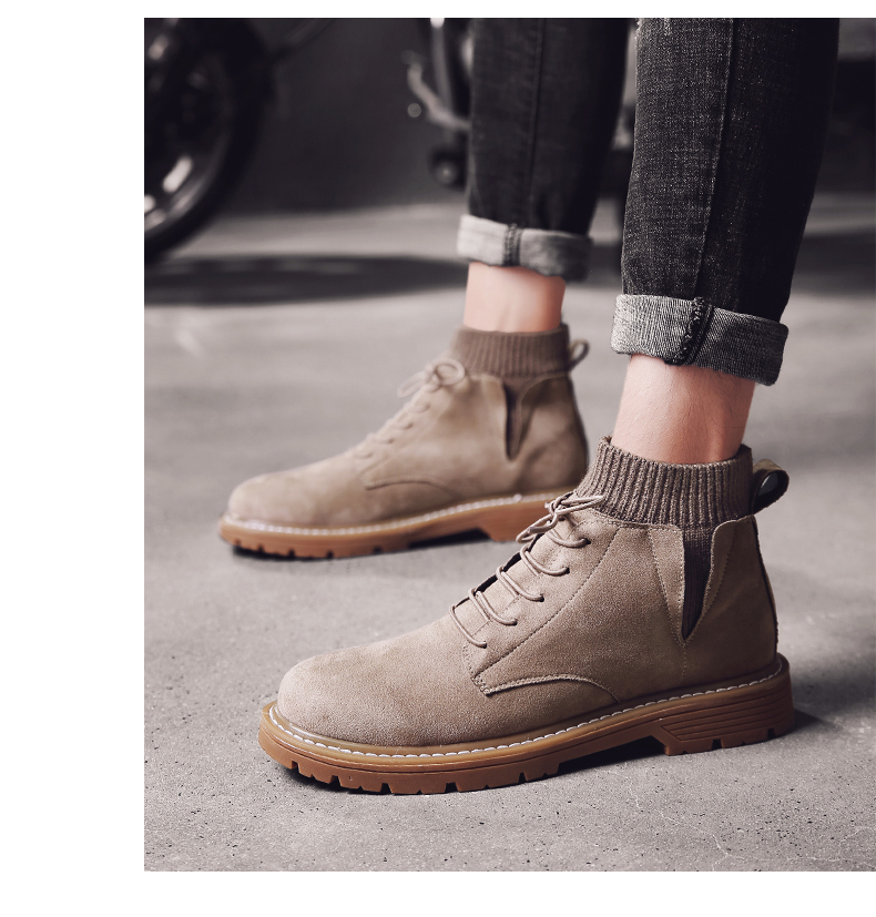 Giày nam cao cổ giày nam Giày tuyết Martin ủng nam mùa đông nam cộng với giày nhung cotton 2018 mới giầy thể thao nam