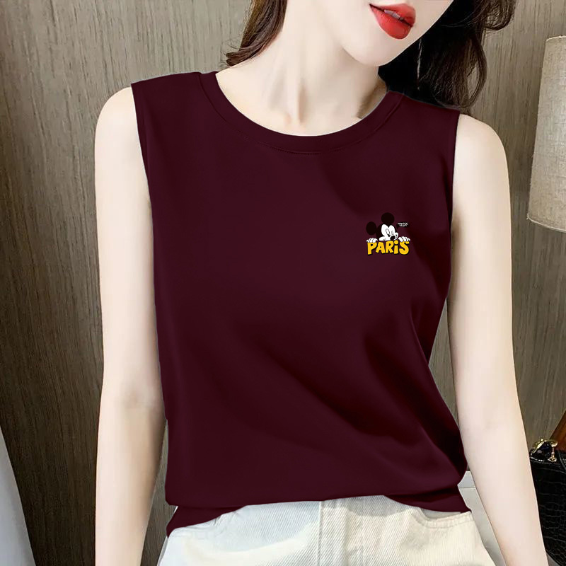 Burgundy Super Popular Pure Cotton Casual Vest for Women Plus Size 2026 Spring and Summer Outer Wear Work Clothing Sports Inner Wear Sleeveless Top Burgundy Super Popular Pure Cotton Casual Vest for Women Plus Size 2026 Spring and Summer Outer Wear Work Clothing Sports Inner Wear Sleeveless Top