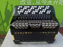 Italian original BUGARI Artist Series gold version A 120 bass four row Reed echo Bayan accordion