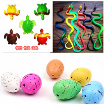 Simulation animal rubber small snake plastic soft rubber snake round head cobra snake tortoise dinosaur egg tricky toy props