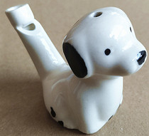 Mud whistle clay sculpture ceramic music waterbird whistle water whistle childrens toys puppy spotted dog purple mud whistle