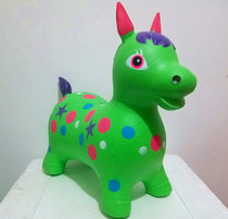 PVC childrens baby inflatable horse toy horse thickened and colorful music jumping vault jumping deer deer cow horse