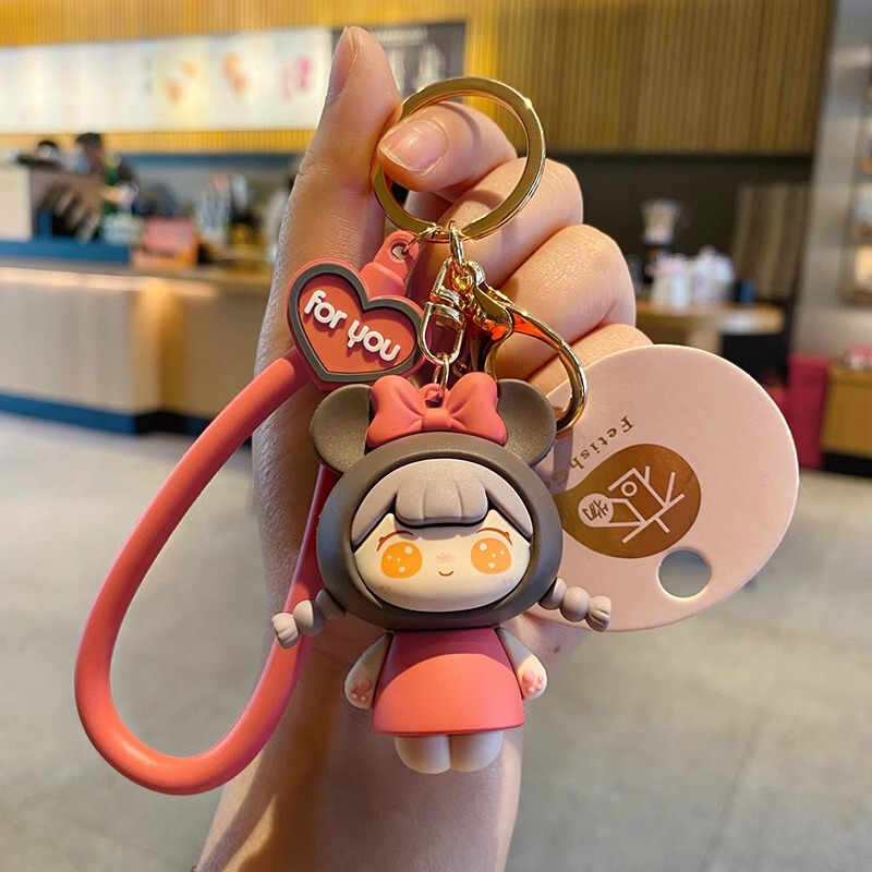 2024 New Nini Paradise Car Keychain for Women, Exquisite Backpack Pendant, Cute Keychain &6
