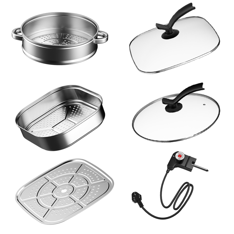 Electric Heating Hot Pot Power Cord Electric Coupling Wire Electric Coupling Wire Square Round Steam Cage Steamed Sheet Accessories Dormitory Electric Baking Pan Accessories