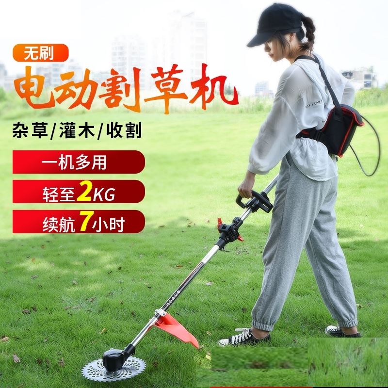 Mower multifunction open and wilderness garden fight breeding feeding cattle type handheld push type agricultural collection charging electric 24v48v