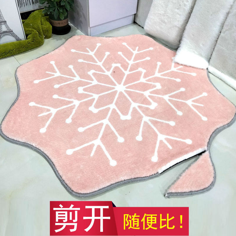 Round floor mat thickened non-slip children's pet living room Bedroom bed edge custom computer chair European-style large area carpet
