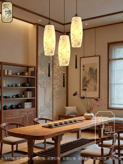 Dongbo Song-Style Aesthetic Pendant Light, New Chinese-Style Bedroom Bedside Retro Homestay Corridor Restaurant Tea Room Entrance Light
