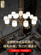 New Chinese-Style Chandelier, All-Copper Living Room Lamp, Simple and Luxurious Dining Room Lamp, Bedroom Lamp, High-End and Elegant Chinese-Style Lighting Fixtures