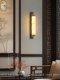 New Chinese Style Jade Wall Lamp High-End All-Copper Living Room Background Wall Lamp Bedroom Bedside Hotel Villa Corridor Wall Lamp
