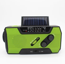 Hand cranked emergency power generation radio flashlight charging treasure alarm warning 2000MAH exported to Japan USA Europe