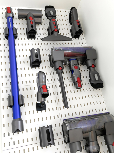 Wall Storage Tool Cabinet Suitable for Dyson Vacuum Cleaner Storage Rack Punch-Free Wire-Wrap Board Accessories Storage Cabinet