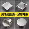 304 stainless steel trash can lid Countertop recessed decorative cover Flip shake cover Kitchen powder room square shape