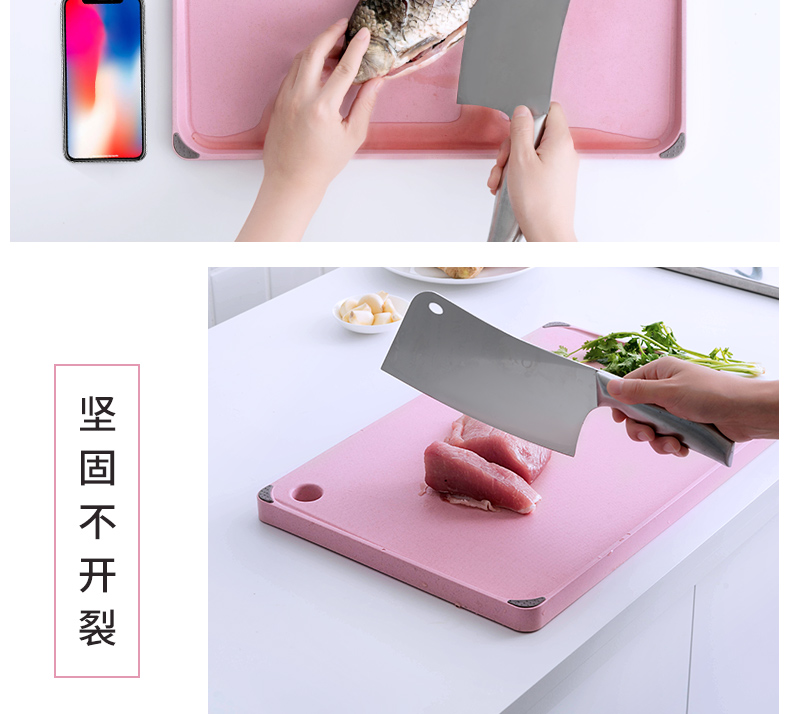 Natural Valley Fiber Chopping Board Home Nhựa kháng khuẩn Đồ dùng nhà bếp Hàn Quốc Thực phẩm bổ sung cho bé nồi