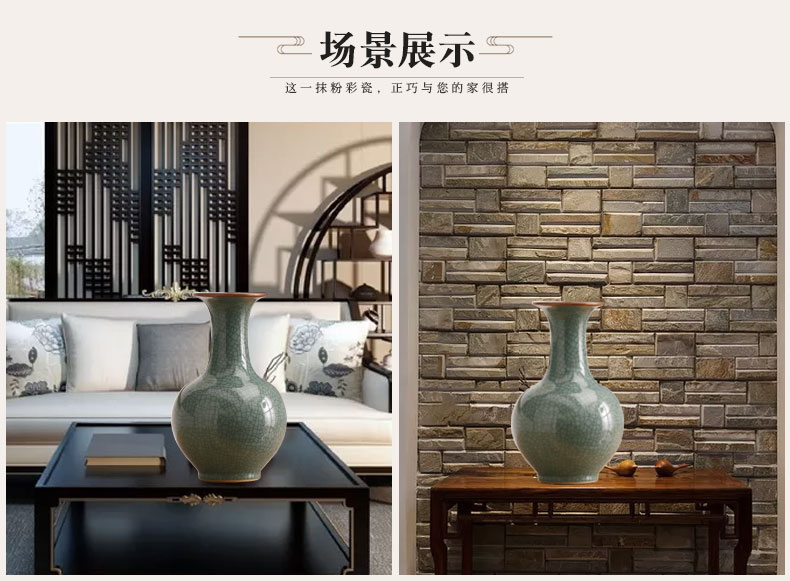 Jingdezhen ceramics, antique vase up of broken porcelain crack glaze furnishing articles ikea gift ornament