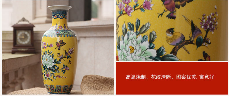 Jingdezhen ceramic vase landing household act the role ofing is tasted Chinese antique European flower implement sitting room place flower arranging arts and crafts