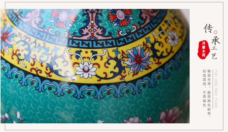 Jingdezhen ceramic vase landing household act the role ofing is tasted Chinese antique European flower implement sitting room place flower arranging arts and crafts