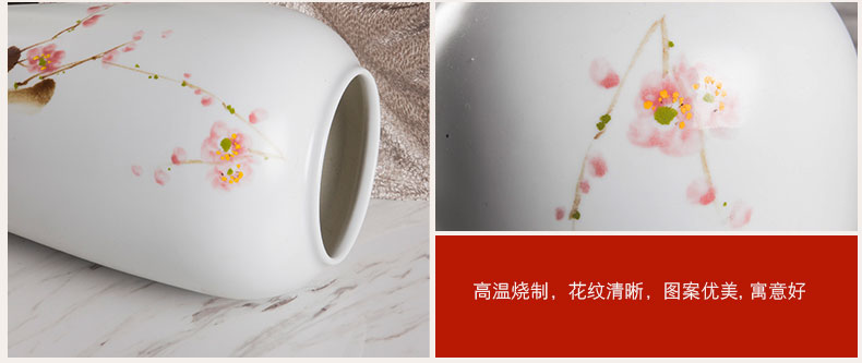 Jingdezhen hand - made ceramic vase three - piece flower restaurant furnishing articles furnishing articles I and contracted sitting room art act the role ofing is tasted