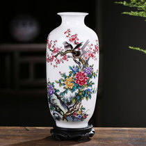 Jingdezhen ceramic small Vase ornaments home living room decoration white flower arrangement modern simple dining table ornaments
