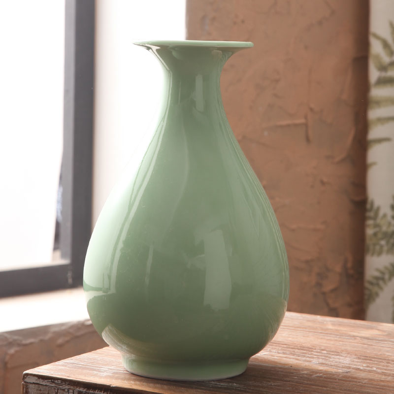 Jingdezhen ceramic vase furnishing articles I and contracted sitting room porch decoration of Chinese style household creative flower arranging flowers