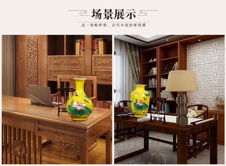 Jingdezhen ceramic floret bottle furnishing articles of Chinese style living room TV cabinet flower arranging, arts and crafts decoration home decoration