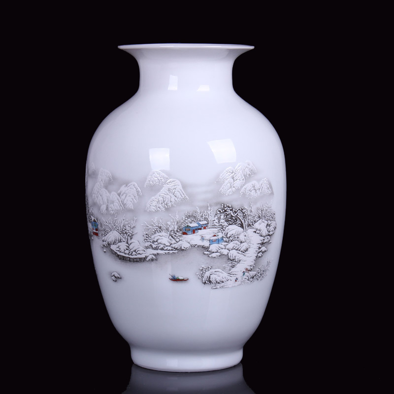 Jingdezhen ceramics, vases, flower arrangement home handicraft furnishing articles sitting room adornment ornament gift dining - room