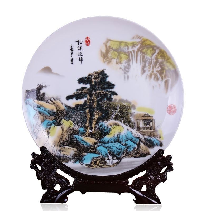 The Send stents jingdezhen ceramic mural decoration plate dish sat dish wine furnishing articles furnishing articles setting wall hanging plate