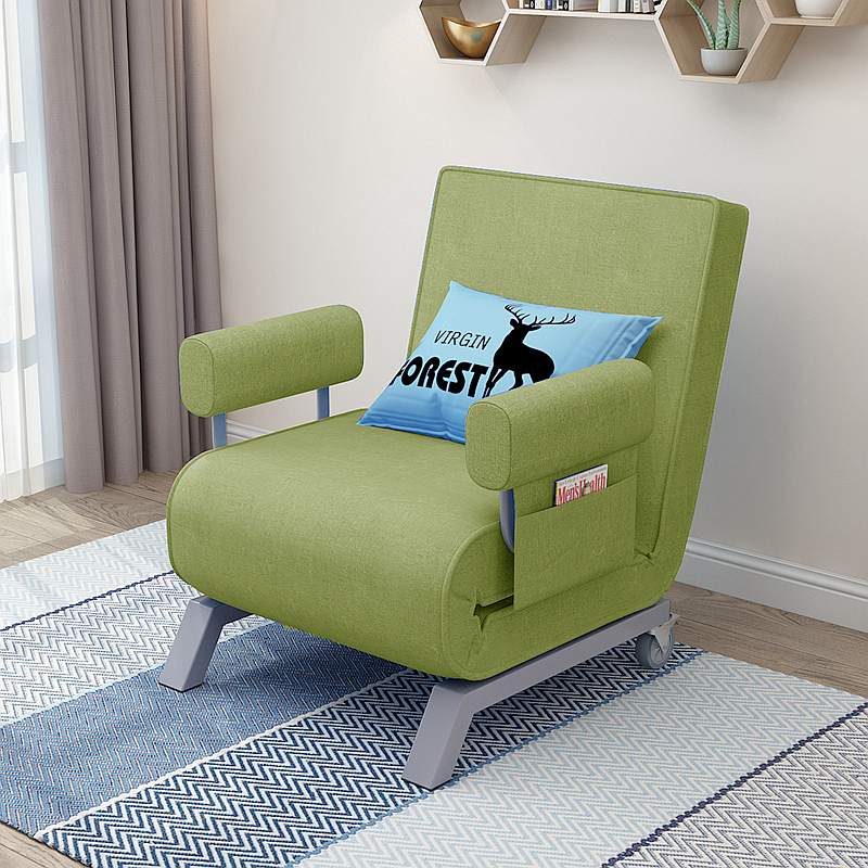 Oletman small apartment folding bed office lunch break nap sofa bed modern minimalist fabric single double bed