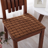 Tuỳ chỉnh mùa đông dày màu rắn ghế sang trọng đệm Four Seasons ghế ăn sinh viên vải đệm trượt ghế đệm xe - Ghế đệm / đệm Sofa thảm ghế gỗ phòng khách