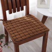 Customized winter thick solid color plush chair cushion Four Seasons fabric student cushion non-slip dining chair cushion car seat cushion