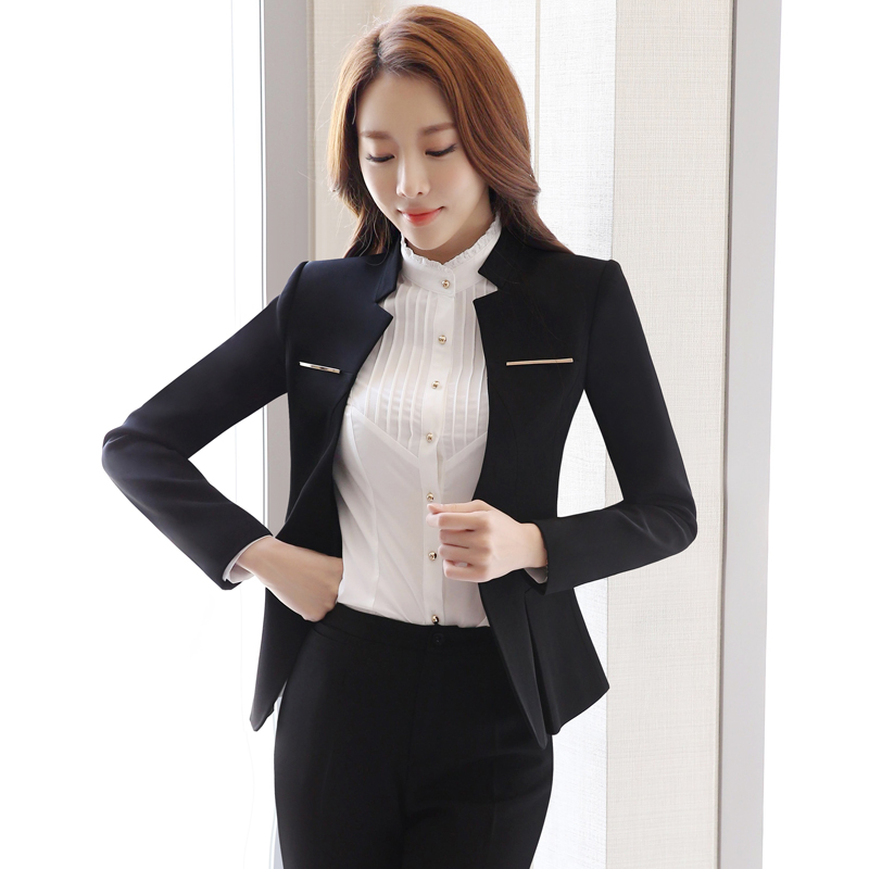 Autumn and winter hotel front desk sales beauty salon KTV work clothes suit suit ol large size work clothes stewardess uniform