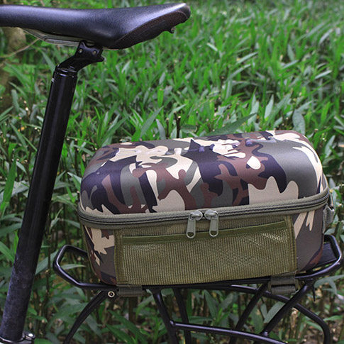 Bike Backseat Bag Hard Shell Rear Tailbox Mountaineering Car Rear Shelving Pack Folding Bike Ride-to-pack rear-end bag