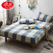 Langsha giường đồng bằng bông Li mảnh bông rửa sạch bông trải giường khăn trải giường Nệm Protector BOOT 1.8m - Trang bị Covers