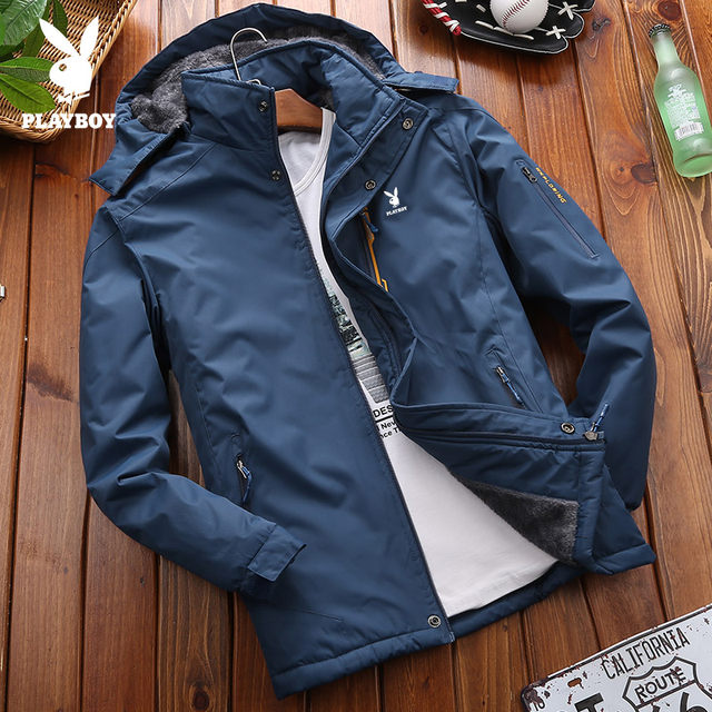 Outdoor velvet thickened warm and cold-proof clothing for men in spring and autumn new windproof fashion brand mountaineering clothing waterproof sports cotton clothing for men