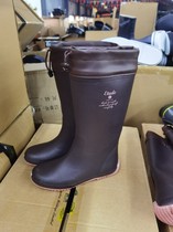 Ultra high gang soft men and women same golf fashion pure rainshoes sausage shoes and super light garden shoes