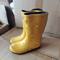 Spring and Autumn Big and Medium Children Small Boots Export Quality Soft Rubber Lovely Childrens Little Rain Shoes