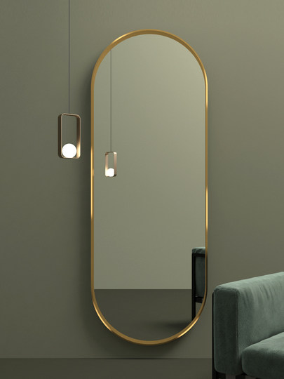 Full-Length Dressing Mirror, Wall-Mounted, Self-Adhesive, for Fitting Clothes, Wall Hanging, Home Use, Girls' Bedroom, Wall Decoration, Full-Body Mirror