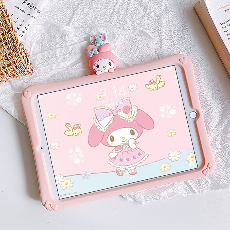 Pink beauty Letti 2022 new iPad9 8 protective shell suitable for apple air5 4 full-pack edge mini6 anti-fall computer Pro11 10 2 with bracket handheld soft silicon