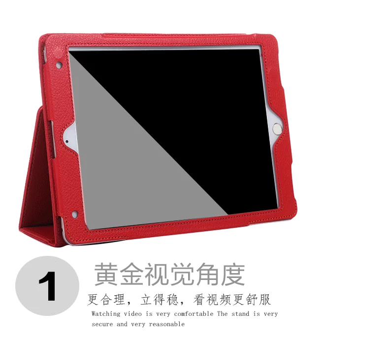 Apple ipad air2 bảo vệ vỏ lưới màu đỏ ipadair2 bao da với ipad ngủ đông Nhật Bản và Hàn Quốc sáng tạo khung chống vỡ a1566 a1567 máy tính bảng cô gái dễ thương vỏ mỏng - Phụ kiện máy tính bảng