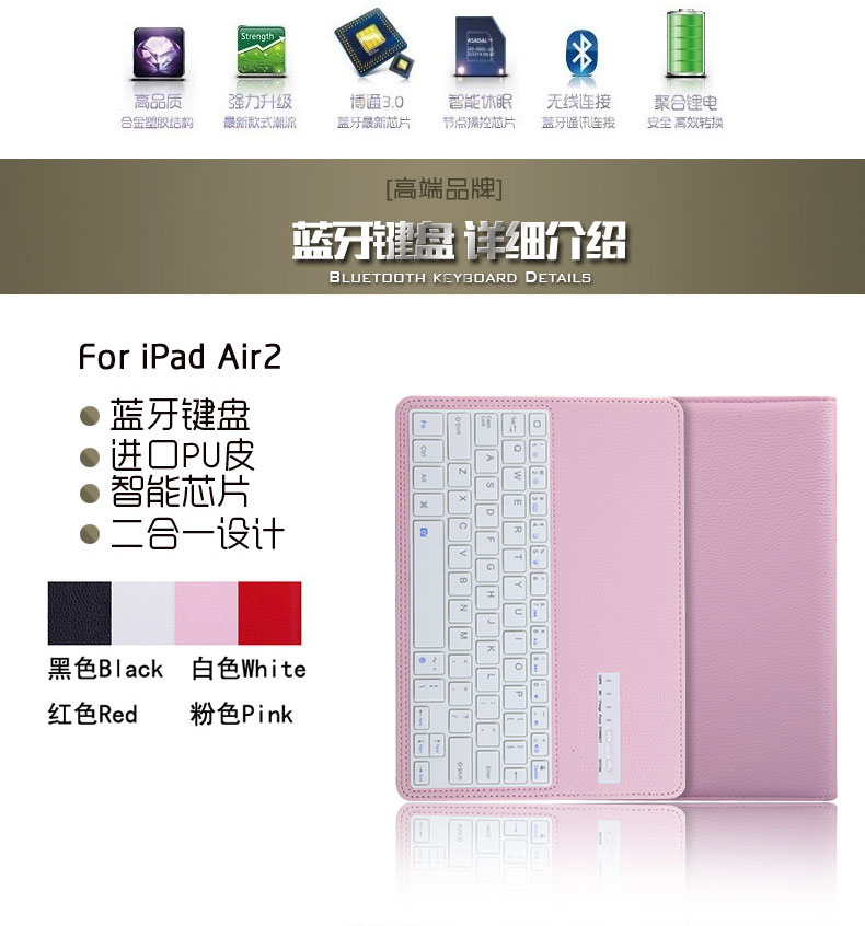 Apple ipad4 bảo vệ vỏ ipad3 Bàn phím Bluetooth bảo vệ máy tính bảng ipad2 cũ lưới da đỏ A1416 A1430 A1460 A1460 A1458 vỏ cô gái dễ thương - Phụ kiện máy tính bảng ốp lưng ipad air 2