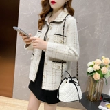 Кардиган, короткая осенняя куртка, трикотажный свитер, коллекция 2023, в западном стиле, в корейском стиле