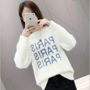 Anti-mùa qingcang phụ nữ áo len siêu lửa dày 2020 mới nước giả nhung knitsweater sâu đến đầu gối lỏng lẻo mã quần áo của phụ nữ