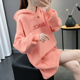 Anti-mùa qingcang phụ nữ áo len siêu lửa dày 2020 mới nước giả nhung knitsweater sâu đến đầu gối lỏng lẻo mã quần áo của phụ nữ