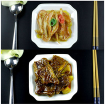 Spot sale simulation cowboy bone snack model Simulation food model fake dish style restaurant front desk decoration