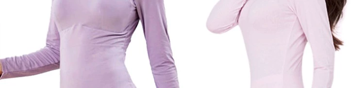 Áo ngực nữ không mặc được tích hợp với áo ngực ngực bằng vải cotton mỏng phần lót nhiệt mùa thu nóng bó sát áo đơn áo thun giữ nhiệt nữ