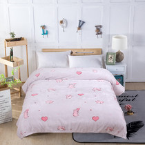 Blanket quilt thickened winter flannel air conditioning blanket summer thin single coral velvet sheet nap blanket