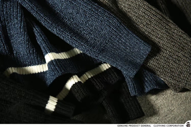 "Tuyết" mùa thu và mùa đông Hàn Quốc của áo len nam cổ tròn mỏng, áo len cổ lọ kiểu Nhật Bản giản dị