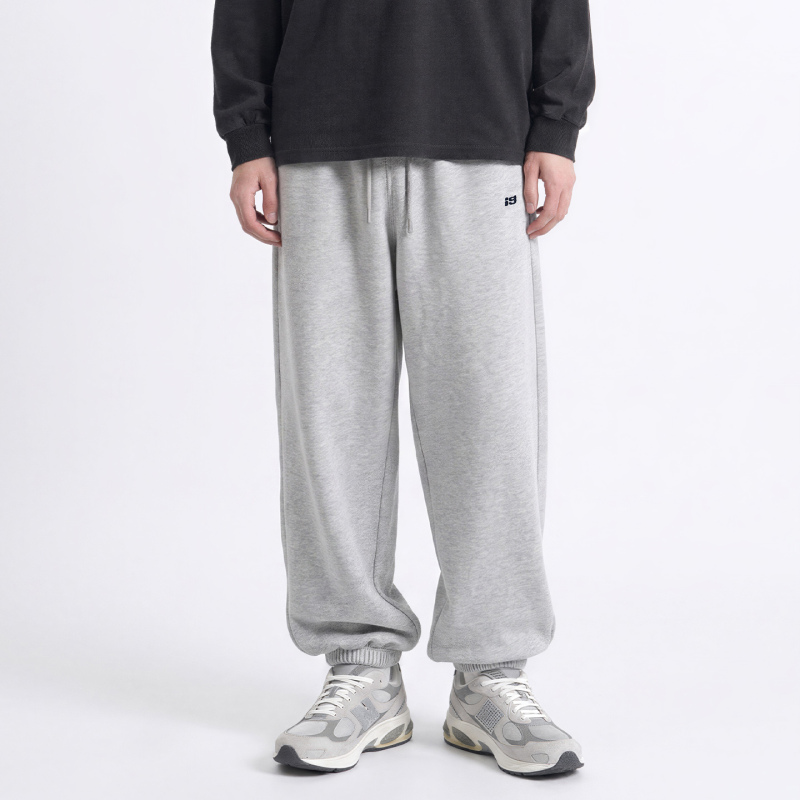 【Jogging】Autumn Cleanfit Embroidered Jogger Knit Pants for Men, Casual Loose Solid Color Breathable Sweatpants