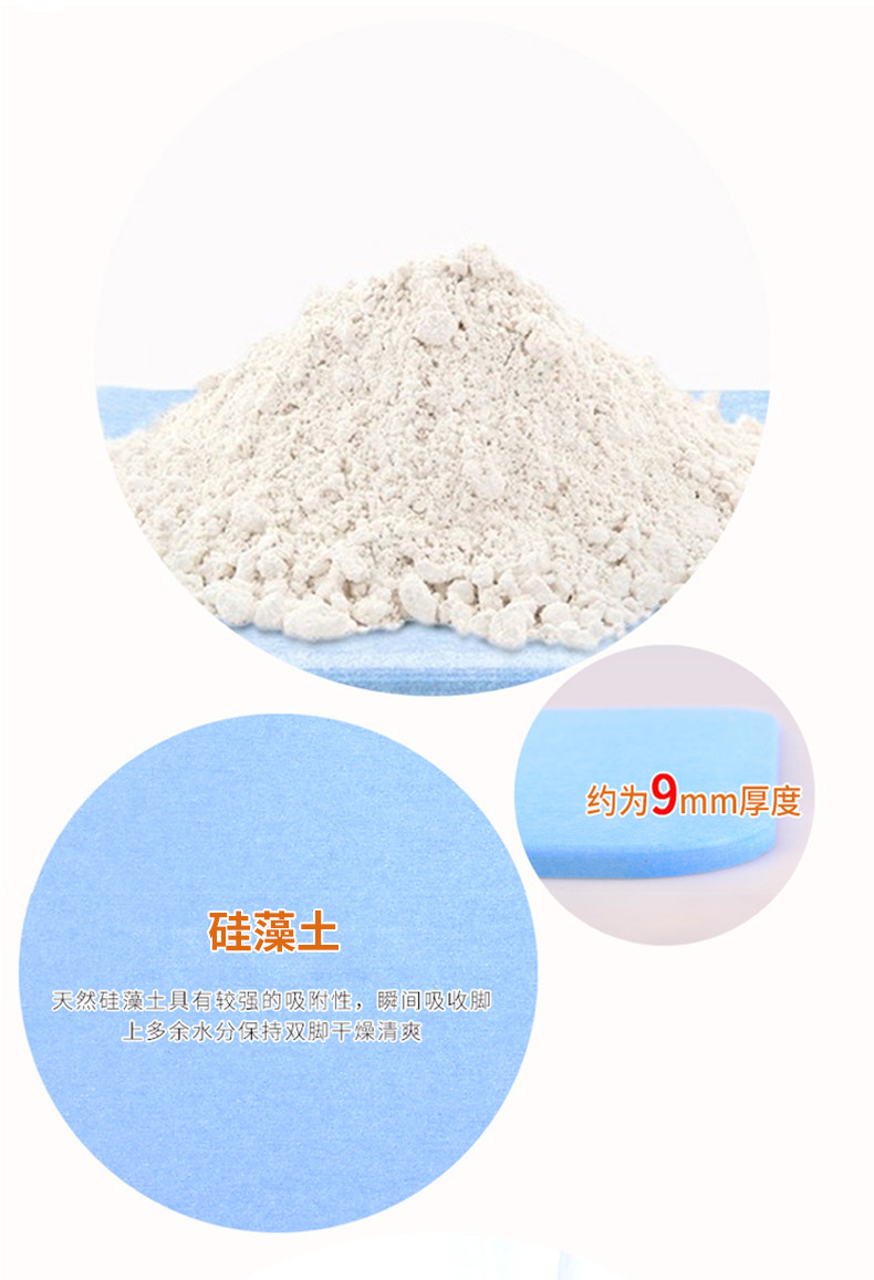 硅藻泥脚垫 防滑吸水 超大号39*60*0.9cm 图3