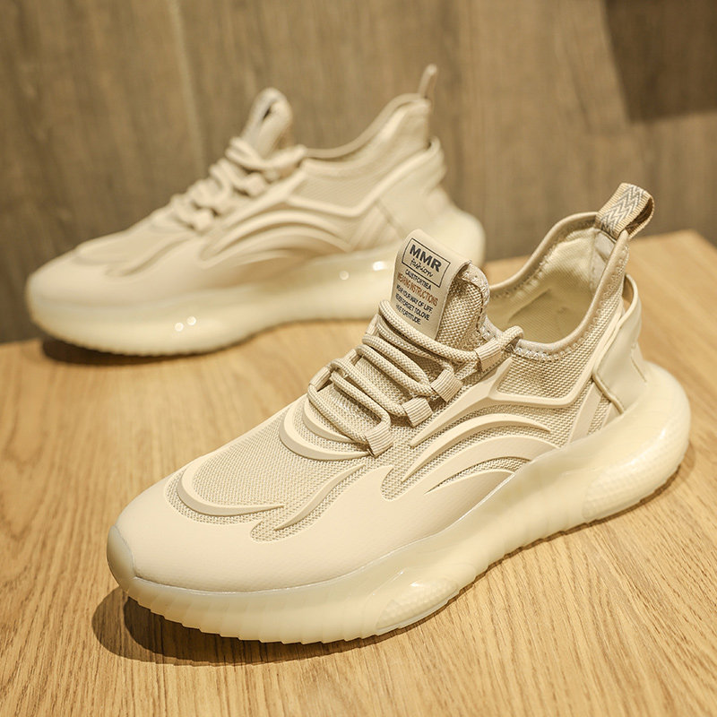 Coconut Men's Shoes, Autumn 2025 New Trendy Brand Men's Popcorn Soft-Soled Casual Sports Running Height-Increasing Dad Shoes